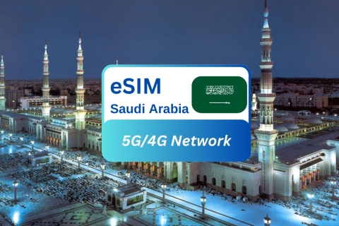 Jeddah: Arabia Saudí eSIM Plan de datos en itinerancia1G/7 Días