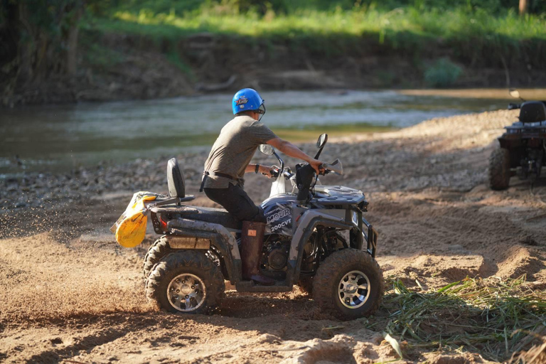 Chiang Mai: ATV Adventure 2-Hrs,Feeding,Rafting & Lunch Trip 2 Hrs. Double ATV Adventure, Bamboo Rafting& Lunch Trip