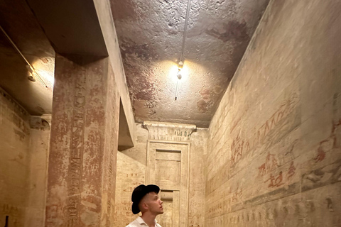 Hurghada : Visite privée des pyramides de Gizeh et de SaqqaraVisite privée d'Hurghada aux Pyramides de Gizeh et de Saqqara