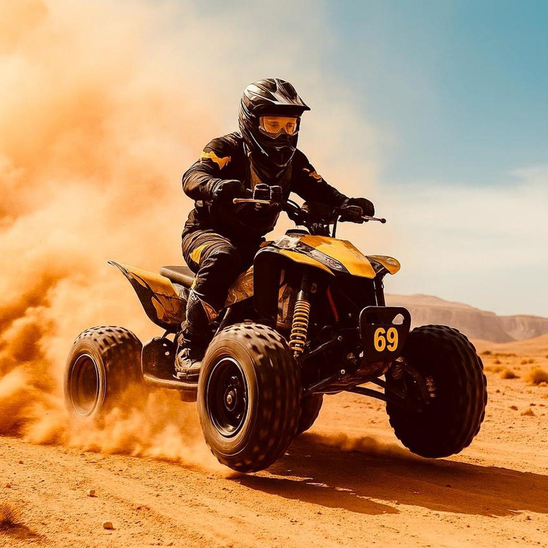 Au départ de Marrakech : Dîner dans le désert d'Agafay avec balade en quad et à dos de chameau - quad