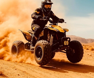 From Marrakech: Agafay Desert Dinner with Quad & Camel Ride