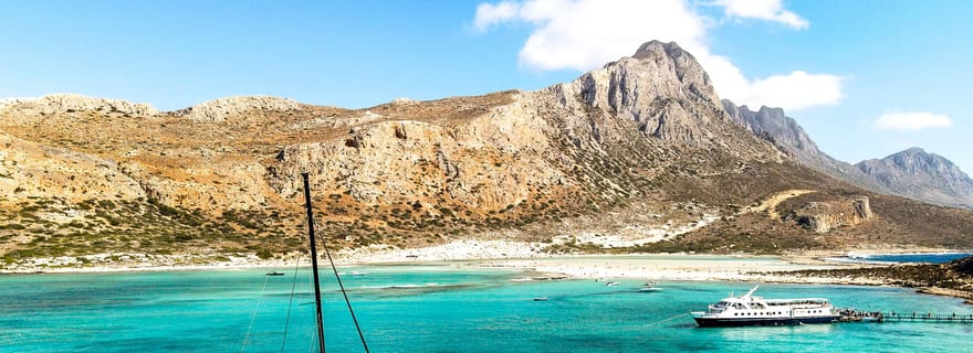 Balos et Gramvousa en catamaran : repas, boissons et transfert