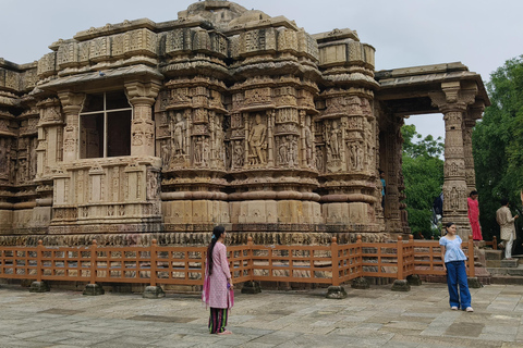Drop Udaipur From Ahmedabad with Visit Rani Vav & Sun Temple Private Tour with AC Transportation and Dedicated Driver.