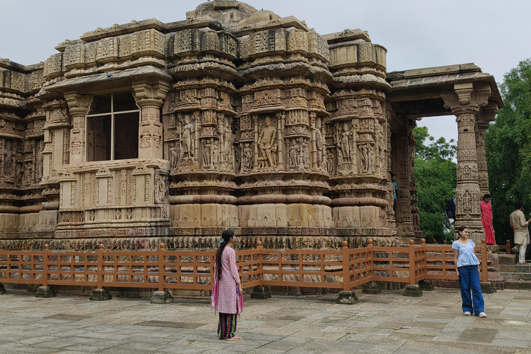 Drop Udaipur From Ahmedabad with Visit Rani Vav & Sun Temple Private Tour with AC Transportation and Dedicated Driver.