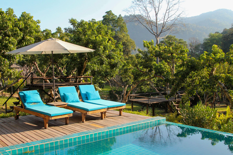 مغامرة شيانغ ماي ليوم كامل: المشي لمسافات طويلة، والتزحلق على الأنابيب، ومشاهدة الفيلةالرحلات، وا