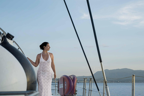 Kissamos: Balos Lagoon Sunset Cruise with Swimming & Snacks Shared Sunset Cruise with Hotel Pickup and Drop-off