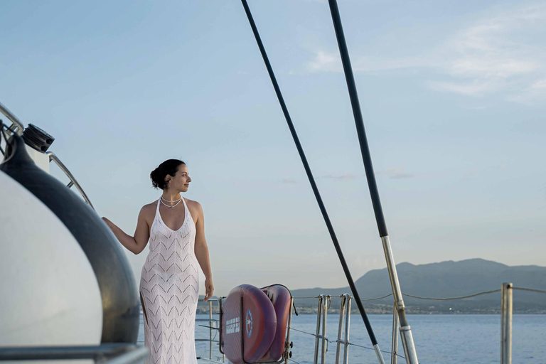 Kissamos: Balos Lagoon Sunset Cruise with Swimming & Snacks Shared Sunset Cruise with Hotel Pickup and Drop-off