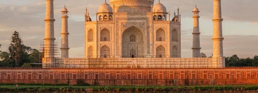 Au départ de Jaipur : visite privée du Taj Mahal au lever du soleil et du fort d'Agra
