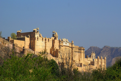 Jaipur: een grote erfgoedtour op dezelfde dag - Heritage Rajasthantour met lunch, monumententicket, alleen auto- en lokale gids.