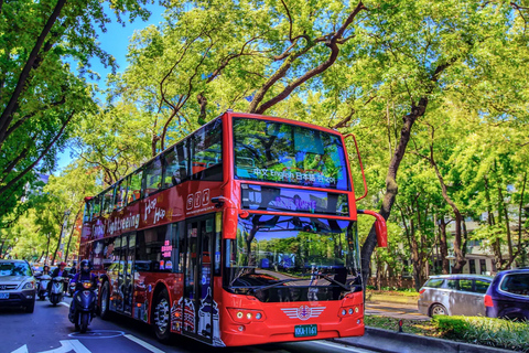 Taipei: ônibus hop-on hop-off com guia de áudioPasse de ônibus de 4 horas