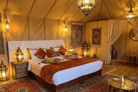 Marrakech: 3-Day Merzouga Sahara Desert Tour & Luxury Camp Option 3 — Premium Desert Experience