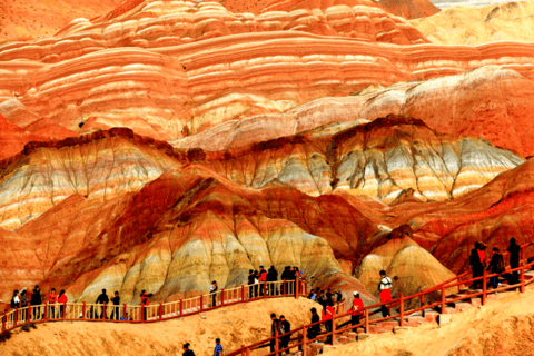 By bullet train from Lanzhou to Zhangye rainbow Mountain