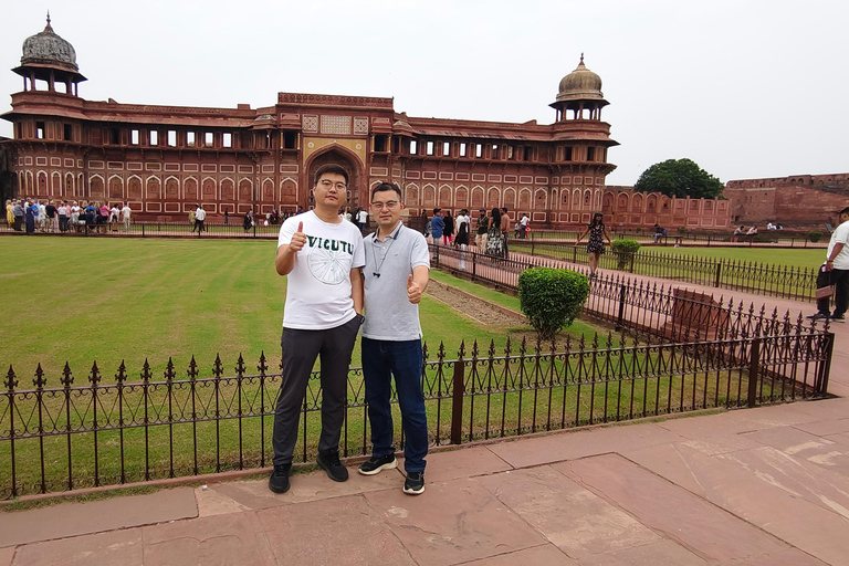 Desde Delhi: tour de 1 día al Taj Mahal y el fuerte de Agra con desayuno 5*Desde Agra: tour al Taj Mahal y al fuerte de Agra con coche y guía