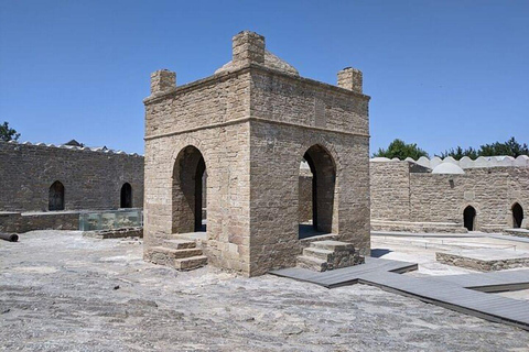 Baku: Gobustan, Mud Volcano, Fire Temple & Burning Mountain Group Tour without Entrance Fees