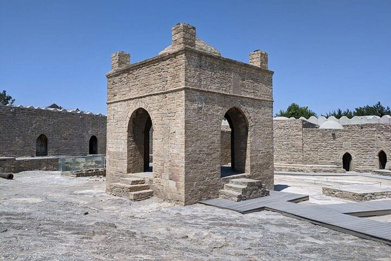 Baku: Gobustan, Mud Volcano, Fire Temple & Burning Mountain Group Tour without Entrance Fees