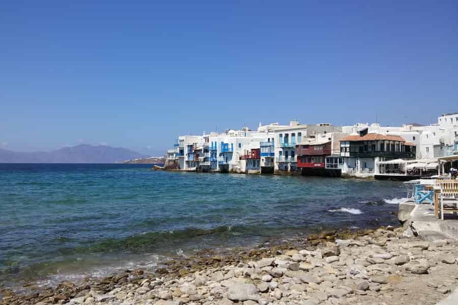Uitstapje naar Elia Beach en de stad Mykonos