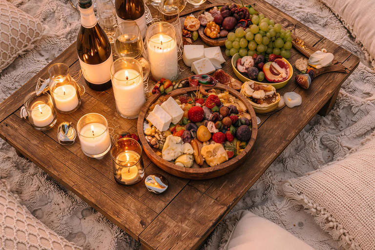 Mykonos: Luxury Sunset Picnic with Wine & Sea Views