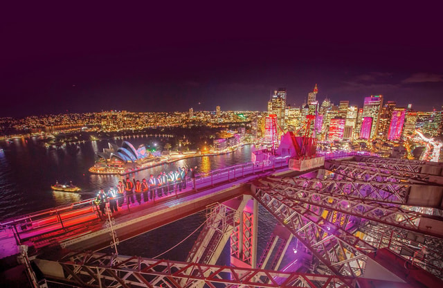 The Vivid Sydney BridgeClimb