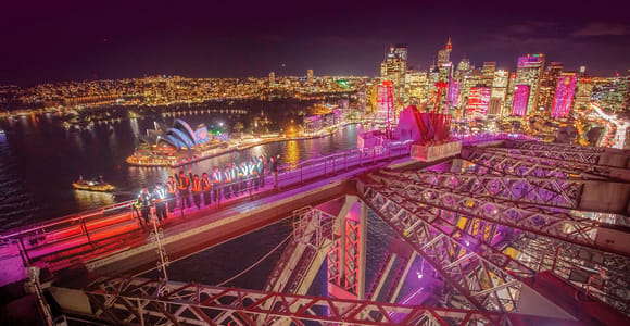 The Vivid Sydney BridgeClimb