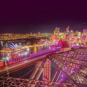 The Vivid Sydney BridgeClimb
