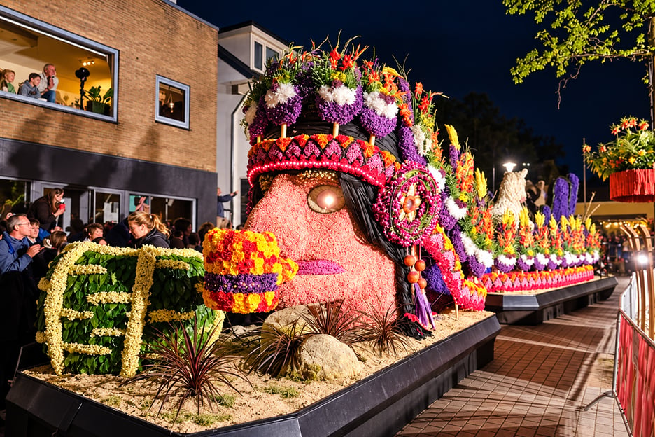 Amsterdam: Parata dei fiori illuminata + tour dei tulipani