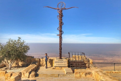From Amman: Dead Sea, Mount Nebo, Madaba, and Baptism Site Transportation & Entry Tickets to all sites