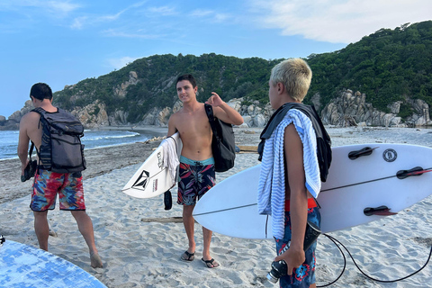 Huatulco: Surf Lesson with surf instructor. All Levels
