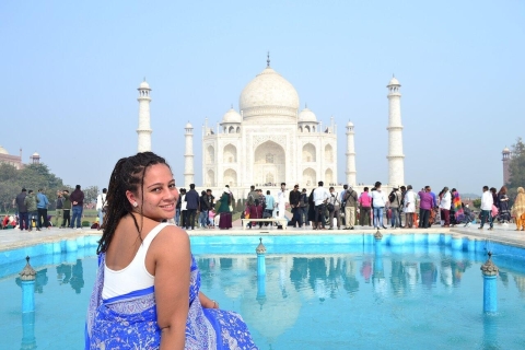 Z Delhi: Taj Mahal Premium całodniowa Agra samochodem i kierowcą