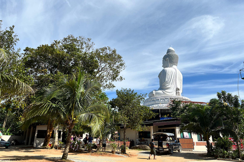 Halve dag Phuket Uitzichtpunt Grote Boeddha Wat Chalong Groep Tour