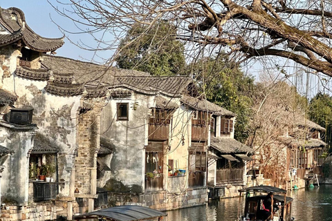 Hangzhou: Wuzhen Water Town Day Trip with Boat Ride Guide for English