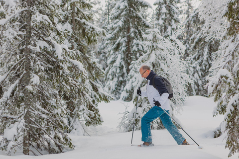 Vanuit Oslo: Sneeuwschoentocht met gids door Oslomarka ForestVanuit Oslo: begeleide sneeuwschoentocht door het bos van Oslomarka