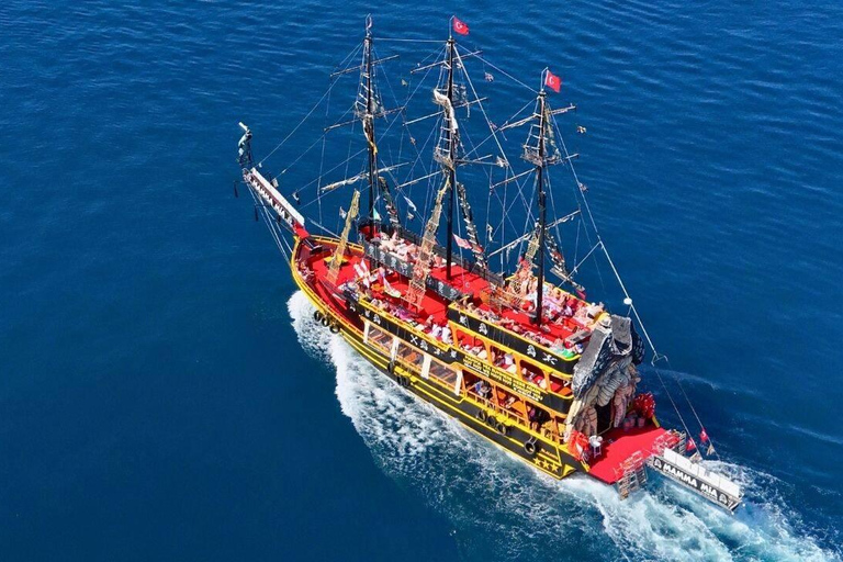 Marmaris: Pirate Boat Trip with Animation & Foam Party Pirate Boat Trip with Soft Drinks (No Transfer)