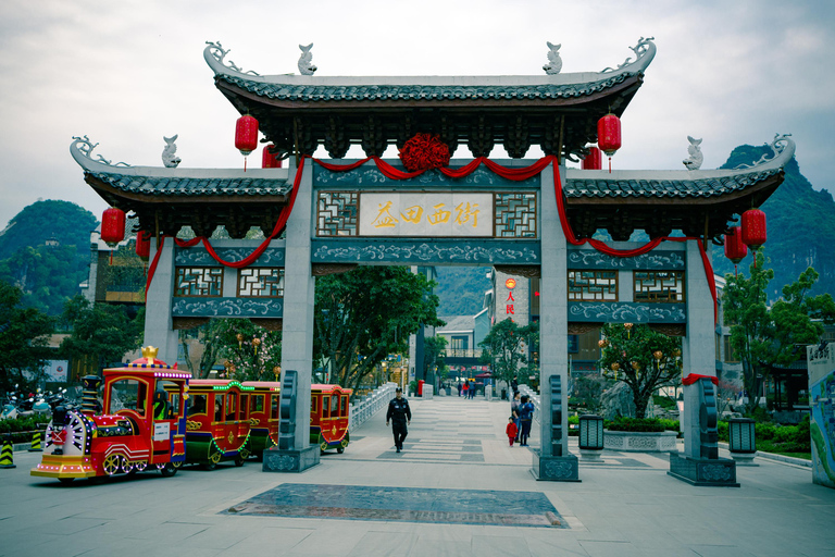 Guilin to Yangshuo : Li River Bamboo Rafting & culture