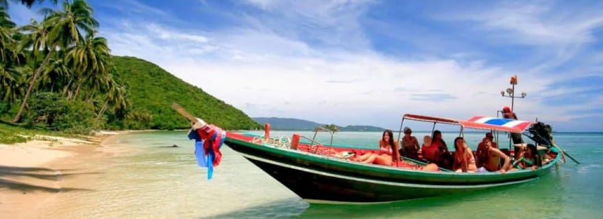 Koh Phangan : Excursion en bateau traditionnel avec snorkeling et plage