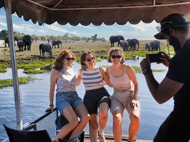 Victoriafälle: Chobe- und Quadripoint-Tagestour mit Mittagessen