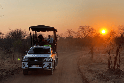 Victoriafälle: Trockene Safari Pirschfahrt im Nationalpark