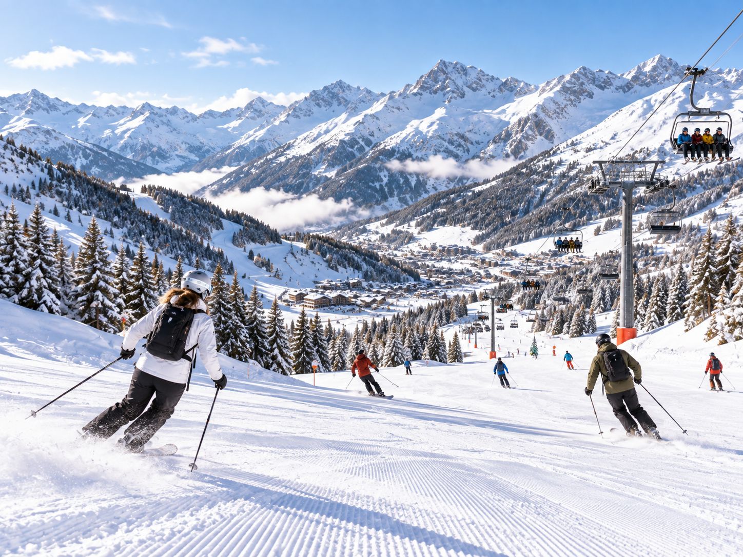 Von Valencia aus: 3 Tage Skifahren in Andorra mit Hotel und Skipass