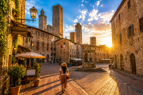 Siena & San Gimignano: Wine & Culinary Tasting from Florence Siena & San Gimignano:Tuscan Lunch, Wine Tasting + Cathedral