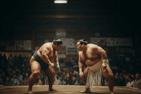 Kioto: zapasy sumo na żywo z napojem i zdjęciem