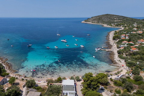 Trogir: 3 Islands, Blue Lagoon & Sandy Beach with Lunch Okrug Gornji: Blue Lagoon – 3 Island Tour with Lunch