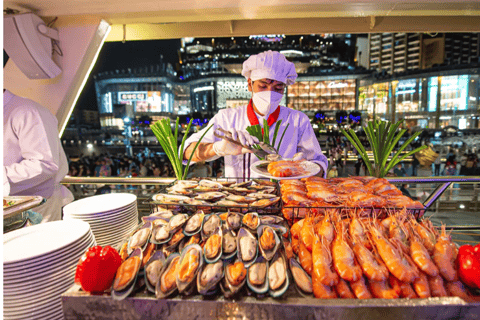 Bangkok: Jantar Cruzeiro no Rio Chao Phraya com Buffet