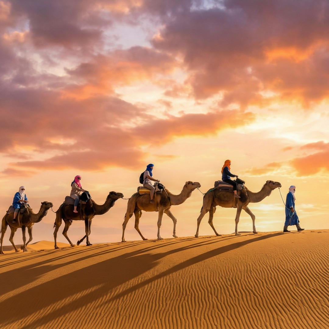 De Fès à Marrakech : une excursion de deux jours dans le désert du Sahara - dromadaire