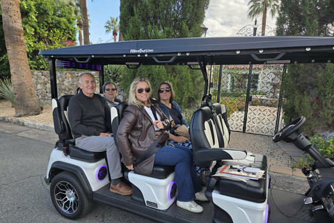 Palm Springs: Celebrity Homes Guided Electric Cart Tour Explore Palm Springs Celebrity Homes in Style
