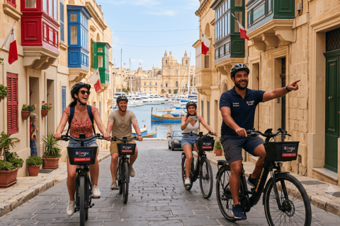 Malta: Three Cities Golden Hour E-Bike Tour