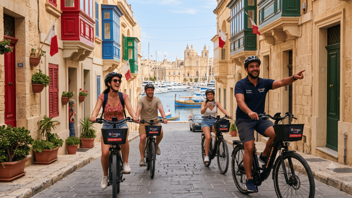 Malta: E-Bike-Tour zu den Drei Städten in der goldenen Stunde