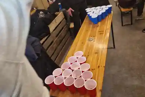 Brussels: Beer Pong in a Micro Brewery and Distillery