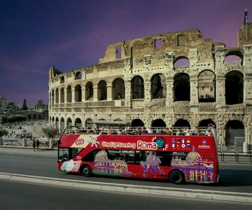 Rome: City Highlights Open-Top Bus Night Tour