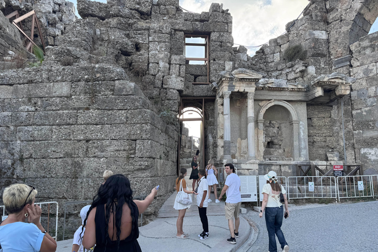 Antalya: Perge & City of Side, Aspendos, Waterfall and Lunch Perge, Side, Aspendos, Waterfall Tour with Entrance