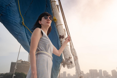 Kairo: Pyramiderna och Sfinxen Pyramider och Sfinx Tour med River Nile Felucca RideDelad tur på engelska med entréavgifter