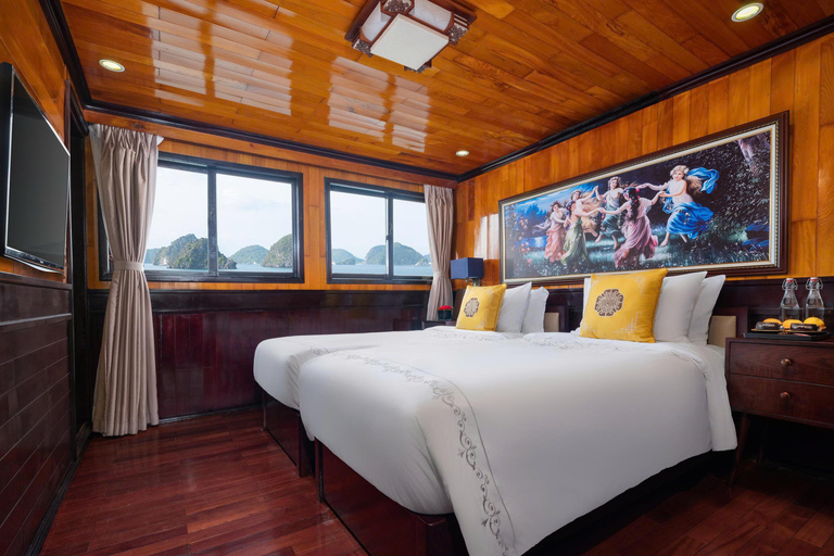 Hanoi: 2-Day Ha Long Bay/Bai Tu Long Bay Boutique Cruise Option 1: Ha long bay Route 2